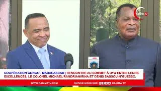 Miniature : Rencontre entre le Colonel Michaël Randrianirina et Denis Sassou-N’Guesso à Oyo (Rép. du Congo)