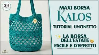 Miniature : BORSA a Secchiello all'UNCINETTO "Kalos" ✨ - Facile, Capiente e Perfetta per l'Estate ☀️
