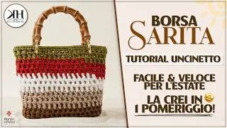 Miniature : BORSA all'UNCINETTO "Sarita" ☀️ - Facile & Veloce, la crei in un POMERIGGIO! 🤩🚀