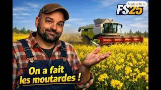 Miniature : FS25 – Résumé de live! La lentille, les moutardes… et Bronec 😅