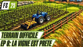 Miniature : FS25 – Terrain Difficile Ép.8 : J’attaque la vigne… et c’est déjà le chaos ! 🍇🔥