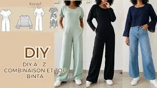 Miniature : 🔥 1 Patron = 4 Modèles Différents | Tutoriel Couture Combinaison BINTA / avec Patron 34/56 