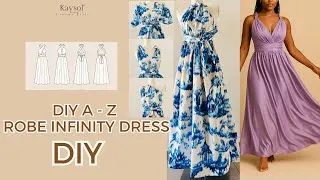 Miniature : Je couds une ROBE INFINITY de A à Z ✂️ (Facile + Patron XS à 7XL)