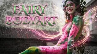 Miniature : Turning a Model into a Flower Fairy! | Full Bodypainting & Performance