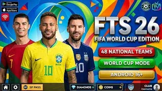 Miniature : 😱 Incroyable ! FTS 26 World Cup 2026 avec 48 Équipes et Tous les Stades Officiels.