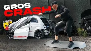 Miniature : Il CRASH SON ABARTH A 200kmh 😱 ON A BEAUCOUP DE BOULOT !