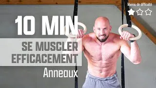 Miniature : ANNEAUX DE GYMNASTIQUE : ENTRAÎNEMENT DÉBUTANT HAUT DU CORPS