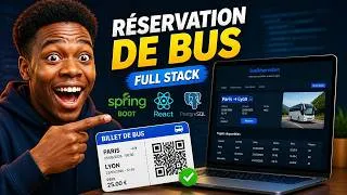 Miniature : Créer une Application de Réservation de Bus de A à Z ! (Spring Boot & React)