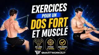 Miniature : Les exercices pour un dos fort et musclé avec élastiques smartworkout