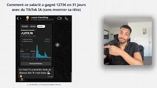 Miniature : comment ce salarié a gagné 1200€ en 31 jours avec du TikTok IA