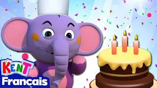 Miniature : 1, 2 Cuire un Gâteau 🧁 Comptines Bébé | Kent l'éléphant Français