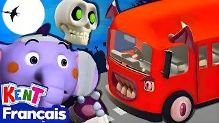 Miniature : Des roues effrayantes dans le bus 😱 Comptines enfants | Kent l'éléphant Français