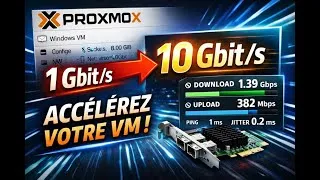 Miniature : 🚀 Passez votre VM Proxmox de 1 Gbit/s à 10 Gbit/s ! 🚀