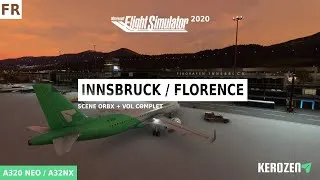 Miniature : INNSBRUCK (LOWI) - FLORENCE (LIRQ) / Scène ORBX et vol complet A320 Flight Simulateur 2020