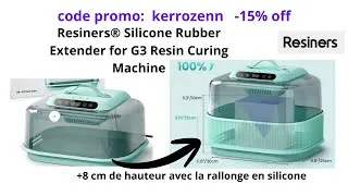 Miniature : je teste le Silicone Rubber Extender for G3 Resin Curing Machine @Resiners_Official grands moules