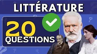 Miniature : QUIZ LITTÉRATURE CLASSIQUE - Niveau Moyen à Difficile