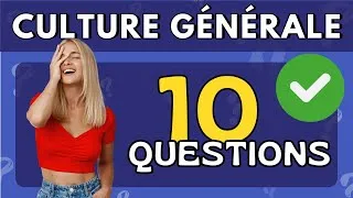 Miniature : QUIZ : 10 QUESTIONS INTÉRÉSSANTES DE CULTURE GÉNÉRALE #44 niveau moyen