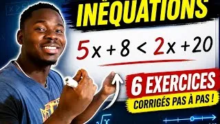 Miniature : Résoudre les inéquations facilement | 6 exercices corrigés pas à pas 