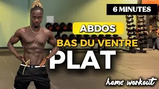 Miniature : 6 MIN ABDOS 🔥 Bas du ventre plat | Home Workout