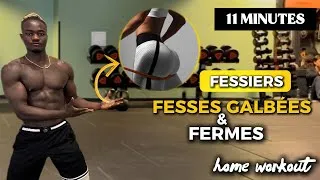 Miniature : 11 MIN FESSIERS  Fesses galbées & fermes à la maison (Sans matériel) 🍑