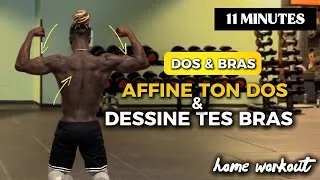 Miniature : 11 MIN DOS & BRAS 🔥 Affine ton dos & dessine tes bras Home Workout