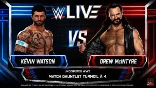 Miniature : WWE2K26 Kévin Watson vs Drew Mcintyre Gauntlet Turmoil a 4 