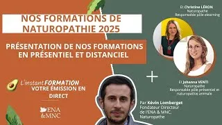 Miniature : L instant FORMATION live   Mardi 7 janvier 20h00   présentation de nos formations en naturopathie