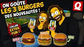 Miniature : ON GOUTE LES 3 NOUVEAUX BURGERS QUICK x SIMPSONS !