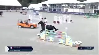 Miniature : CSI3* Gassin - St Tropez - Kevin Staut & Kannonqulan - 1.40m au chronomètre