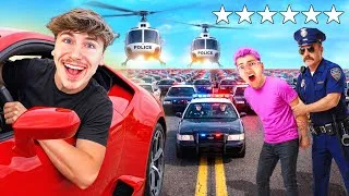 Miniature : ON DOIT S’ÉCHAPPER DES 6 ÉTOILES SUR GTA !! (Incroyable)