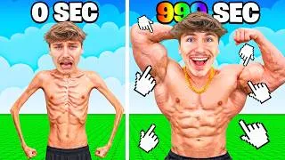 Miniature : ROBLOX MAIS CHAQUE SECONDE JE DEVIENS + FORT !!