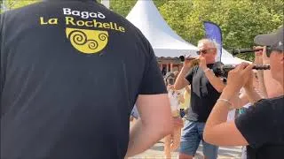 Miniature : Le bagad de La Rochelle à l'arrivée de "Grand Largue" 12 juin 2022