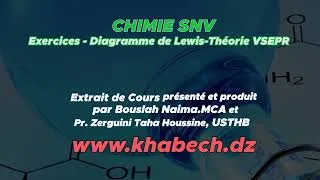 Miniature : Exercices - Diagramme de Lewis-Théorie VSEPR
