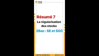 Miniature : Résumé 7   la régularisation des stocks