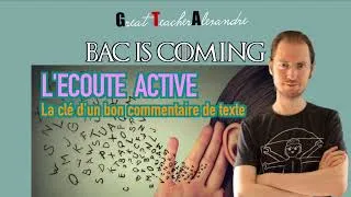 Miniature : BAC IS COMING - L'Ecoute Active : la clé d'un bon commentaire de texte #bacfrançais #bacphilo