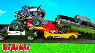 Miniature : Unboxing de véhicules jouets pour enfants | Dessin animé | Kidibli en Français