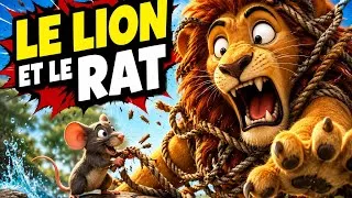 Miniature : Le Lion et le Rat 🦁🐭 | Chanson pour enfants | Fable de La Fontaine chantée avec morale