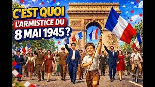 Miniature : C’est quoi l’armistice du 8 mai 1945 ? La fin de la guerre expliquée aux enfants