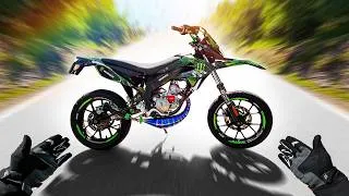 Miniature : J'ESSAYE MA DERBI 115cc SURPUISSANTE ! (La vérité..)