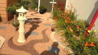Miniature : jardin sans entretien, maintenance free garden