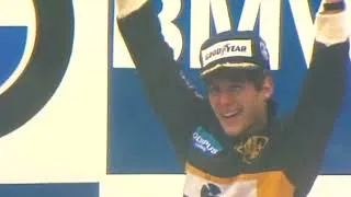 Miniature : 1ère victoire de Ayrton Senna au Grand Prix de F1 du Portugal le 21 avril 1985