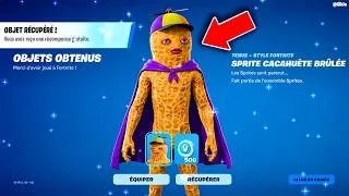 Miniature : Comment RÉCUPÉRER le Skin Cacahuète Brulé sur Fortnite !!