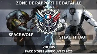 Miniature : ZONE DE RAPPORT DE BATAILLE - Space Wolf vs Stealth Tau