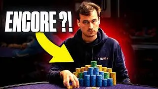 Miniature : Je monte (ENCORE) un gros stack dans ce tournoi live