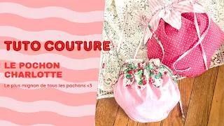 Miniature : 🍓Tuto couture débutants : Cousez votre pochon en forme de fraise🍓