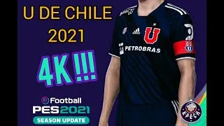 Miniature : CAMISETA U DE CHILE 2021 4K PARA PES 2020/21 / tutorial + Link de descarga