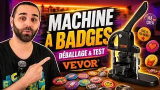 Miniature : VEVOR Machine à Badges : déballage et test complet !