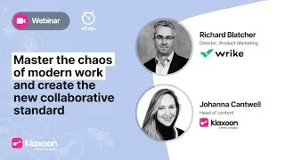 Miniature : Master the Chaos of Modern Work and Create the New Collaborative Standard | Klaxoon Webinar