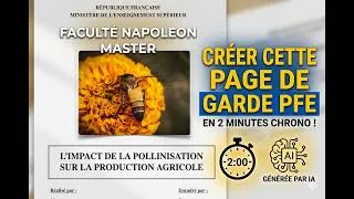 Miniature : Comment Créer une Page de Garde Pro en 2 Minutes avec l’IA