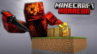 Miniature : J'ai 100 JOURS pour SURVIVRE sur UN SEUL CHUNK avec TOUS les MODS HORREUR en HARDCORE - Minecraft